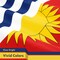 G128 3 Pack: Kiribati I-Kiribati Flag | 3x5 Ft | LiteWeave Pro Series Printed 150D Polyester | Country Flag, Indoor/Outdoor, Vibrant Colors, Brass Grommets